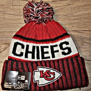KC Chiefs Winter Pom Knit Beanie